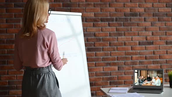 A Middleaged Woman in the Home Office