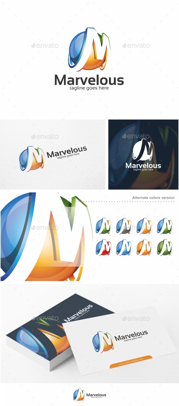 Marvelous / M Letter - Logo Template