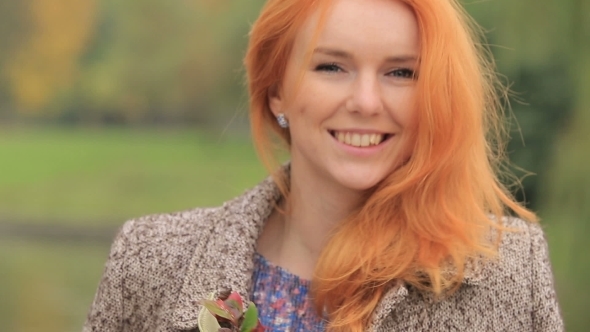 Young Woman With Red Hair 
