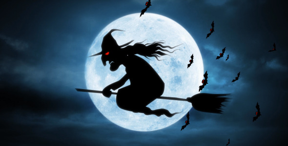 Halloween Witch and Ghosts Intro alt