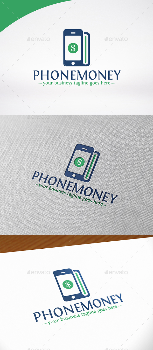 Phone Money Logo Template