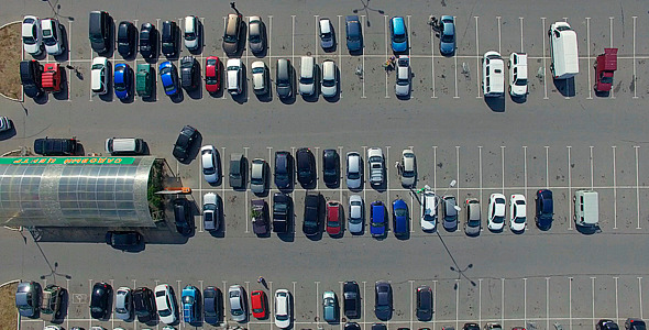 Outdoor Parking With Cars