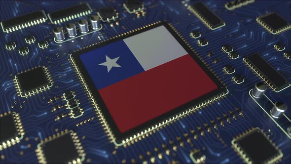 Flag of Chile on the Operating Chipset