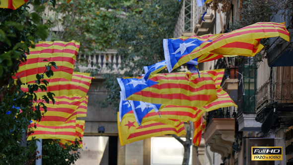 Secessionist Independence Catalonian Flagstaff