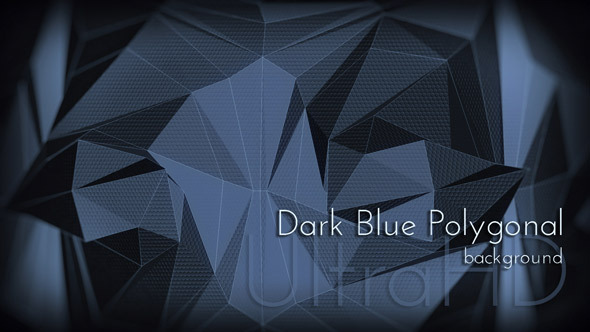 Dark Blue Polygonal Background