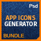 Icons Bundle: App Icons Generator 3 in 1 - GraphicRiver Item for Sale