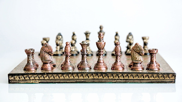 Chess Board With Chess Pieces