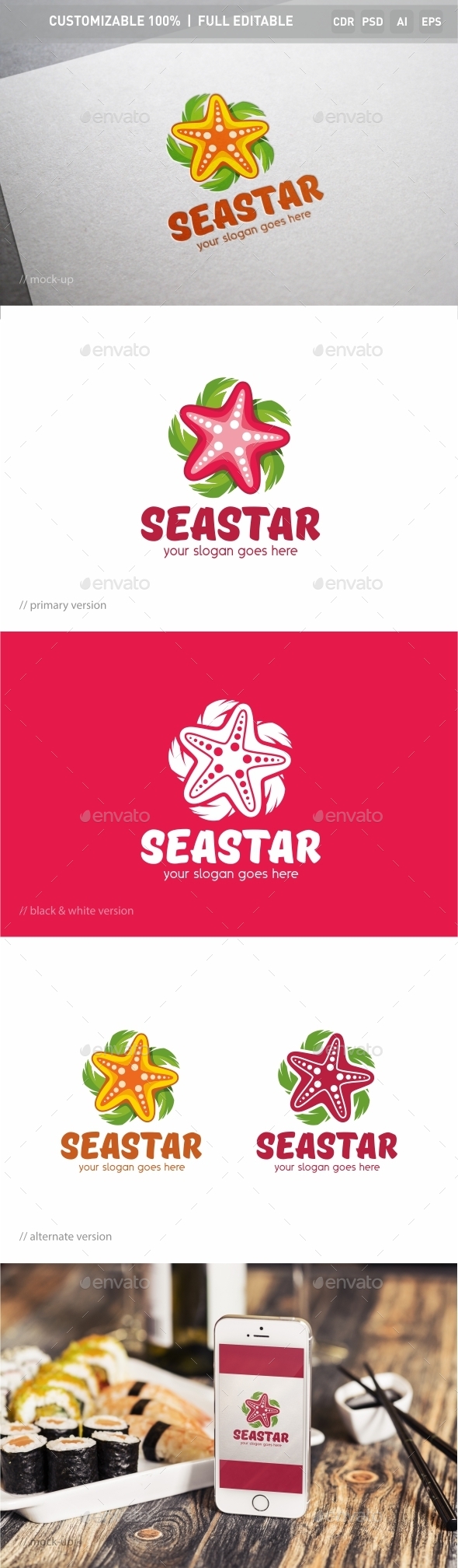 Seastar Logo Template