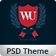 Western University | Educational PSD Theme - ThemeForest Item for Sale