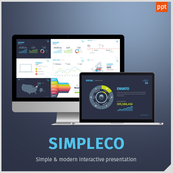 Simpleco: Minimalistic Business Powerpoint Template