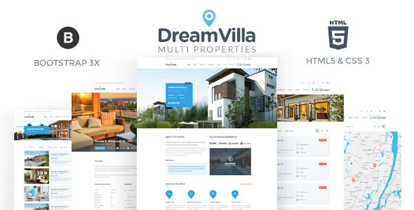 DreamVilla - szablon HTML nieruchomości