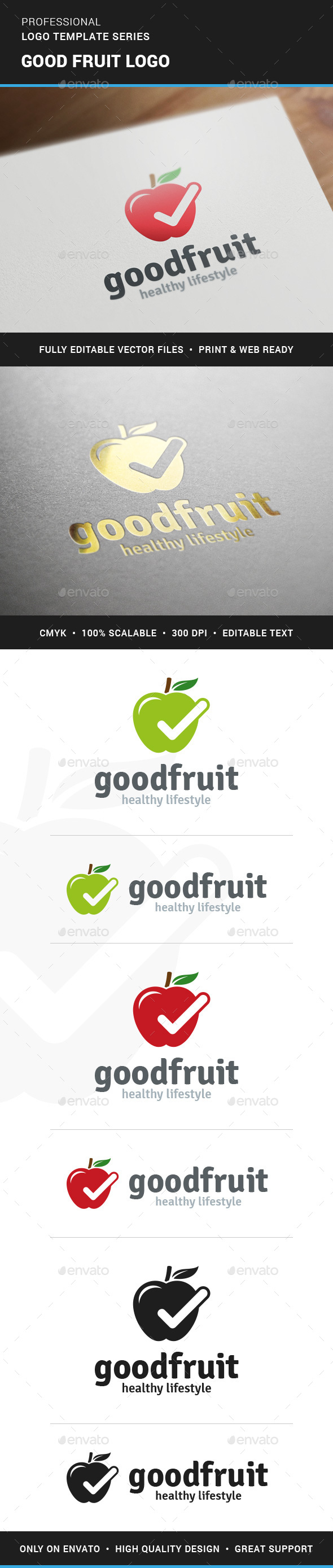 Good Fruit Logo Template