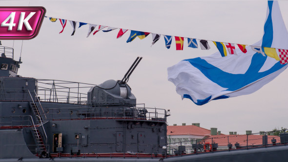 Cannon and Flag Ship of the Russian Navy