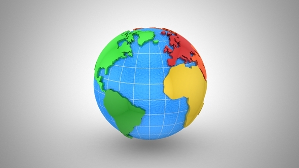 World Map Turns Into a Globe