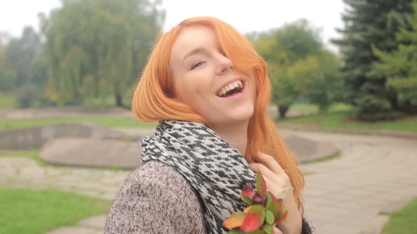 Young Woman With Red Hair 