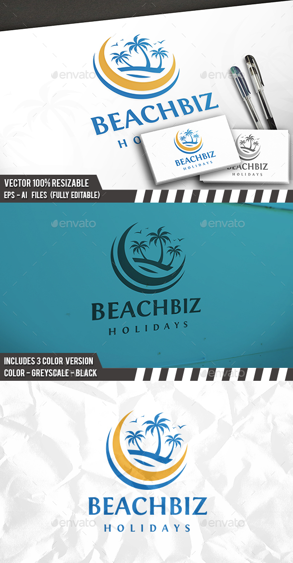 Beach Travel Logo