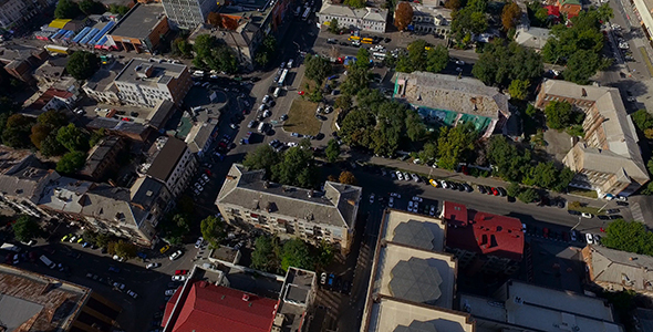 City Streets With Drone