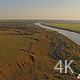 Valley With Wide River, Green Fields and Trees - VideoHive Item for Sale