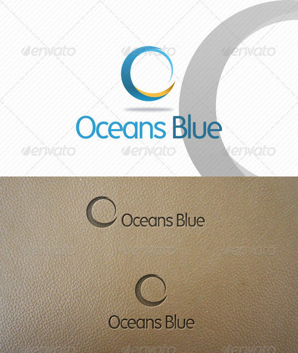 Oceans Blue Logo Template