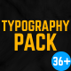 Typography Pack - VideoHive Item for Sale
