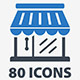 E-commerce Icons - Blue Series - GraphicRiver Item for Sale