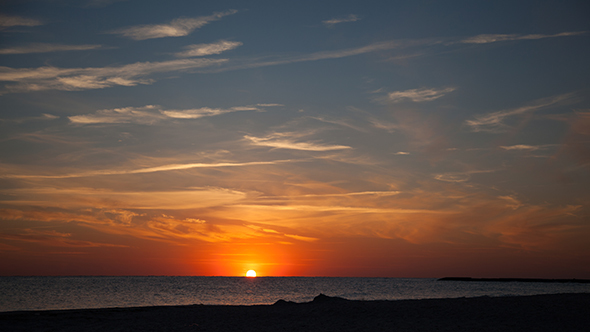 Sunset with Cirrus Clouds