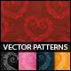 Doodly Hearts Vector Patterns - GraphicRiver Item for Sale
