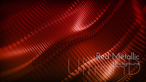 Red Metallic Techno Surface