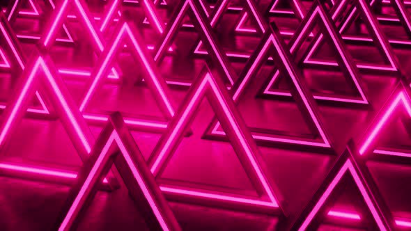 Pink triangular abstract background
