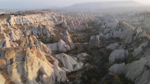 Cappadocia Landscape Aerial View, Turkey, Goreme National Park