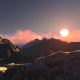 Fly Over Mountains During Sunset V3 - VideoHive Item for Sale
