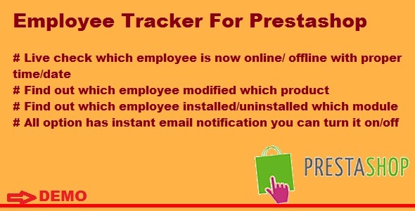 Employee Tracker For Prestashop