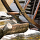 Water Mill - Water Hitting the Water Mill Wheel 3 - VideoHive Item for Sale