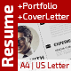 Resume +Portfolio +CoverLetter  - GraphicRiver Item for Sale