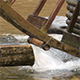 Water Mill - Water Hitting the Water Mill Wheel 4 - VideoHive Item for Sale