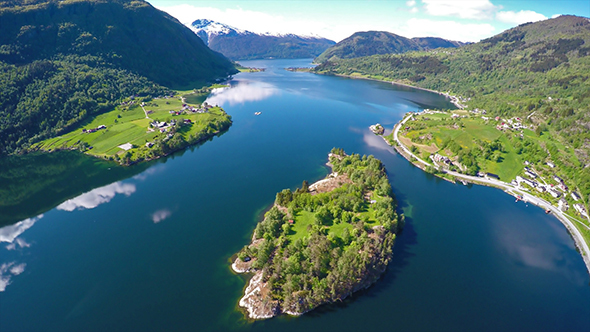 Flying Over The Sognefjorden