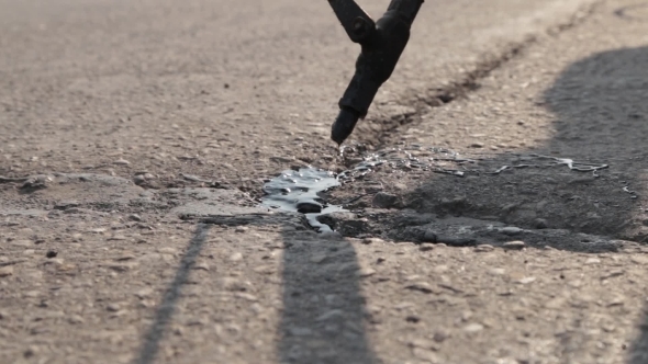 Sealing Joint - Crack In Asphalt