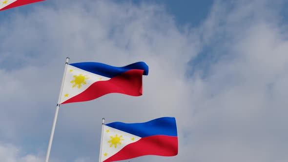 Philippines Flag on the Operating Chipset circuit board