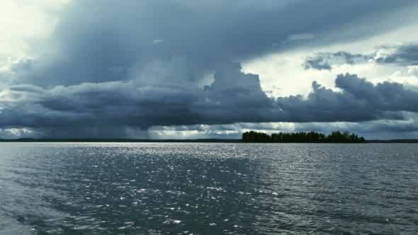 Beautiful Waterscape With Ripple on Water