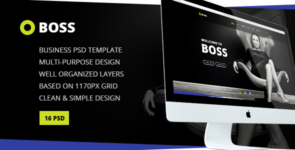 Boss — Multi-Purpose Business PSD Template