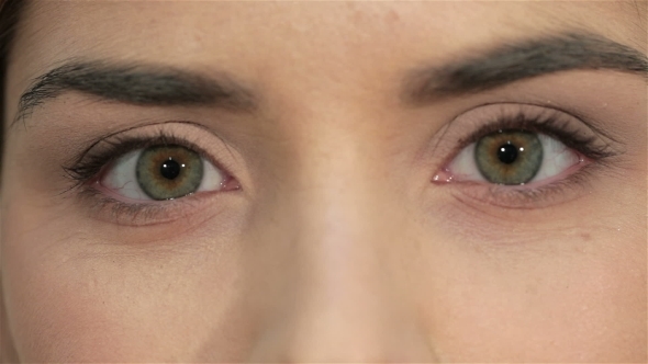 Portrait Of Beautiful Girl's Eye-Zone
