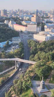 Kyiv Ukraine Aerial View of the City