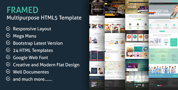 Framed - Responsive Multi-purpose HTML5 Template
