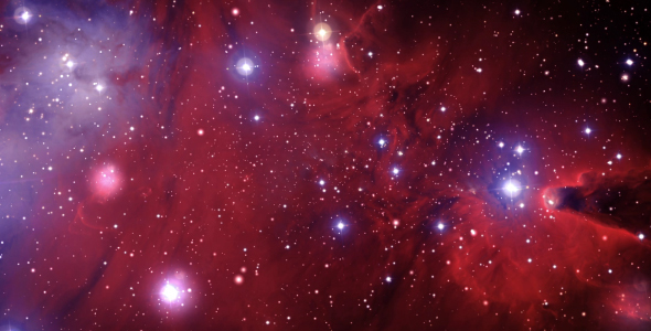 Red Space Nebulae