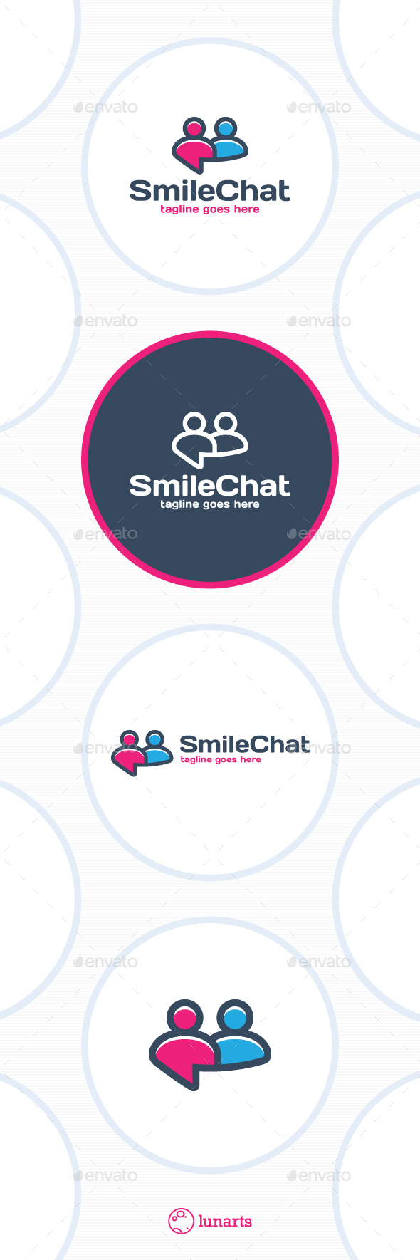 People Smile Chat Logo