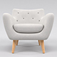 White Chair (armchair) - 3DOcean Item for Sale