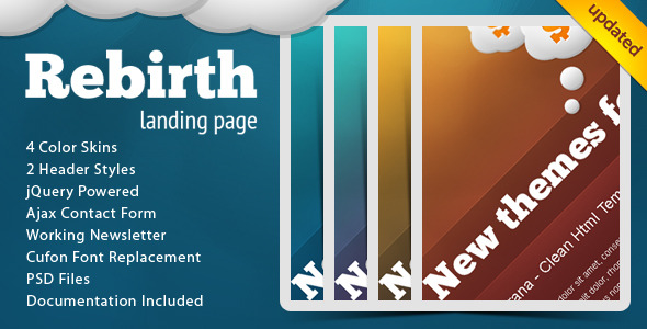 Rebirth Landing Page