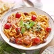 Spaghetti with Parmesan Cheese Cherry Tomatoes and Spicy Sausage - VideoHive Item for Sale