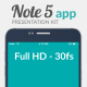 Note 5 App Presentation Kit - VideoHive Item for Sale