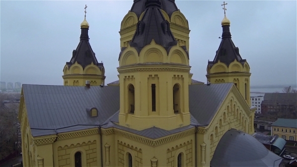 Cathedral Aleksandra Nevskogo Dome, Aerial View